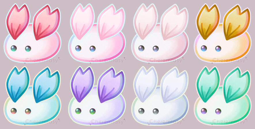 Sakura mochi bunnies.